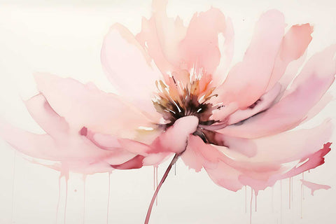 Vanilla Pink Flower Painting