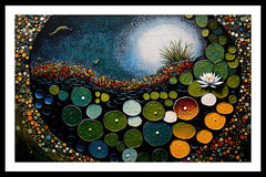 Abstract canvas painting wall décor Minimalist Floral landscape colorful