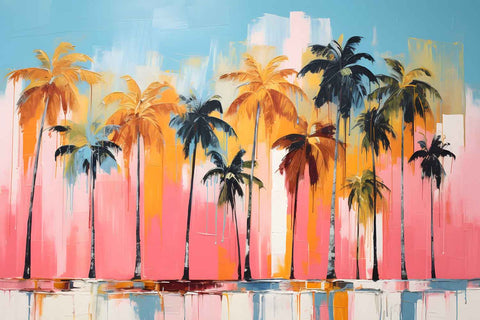 Summer Beach Palm Trees