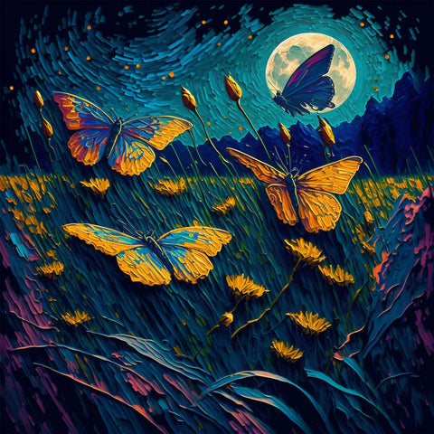 Butterflies In A Flower