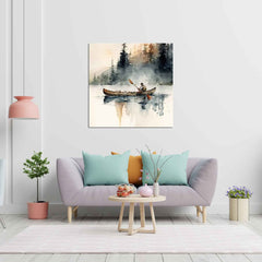 Abstract canvas painting wall décor Minimalist Floral landscape colorful