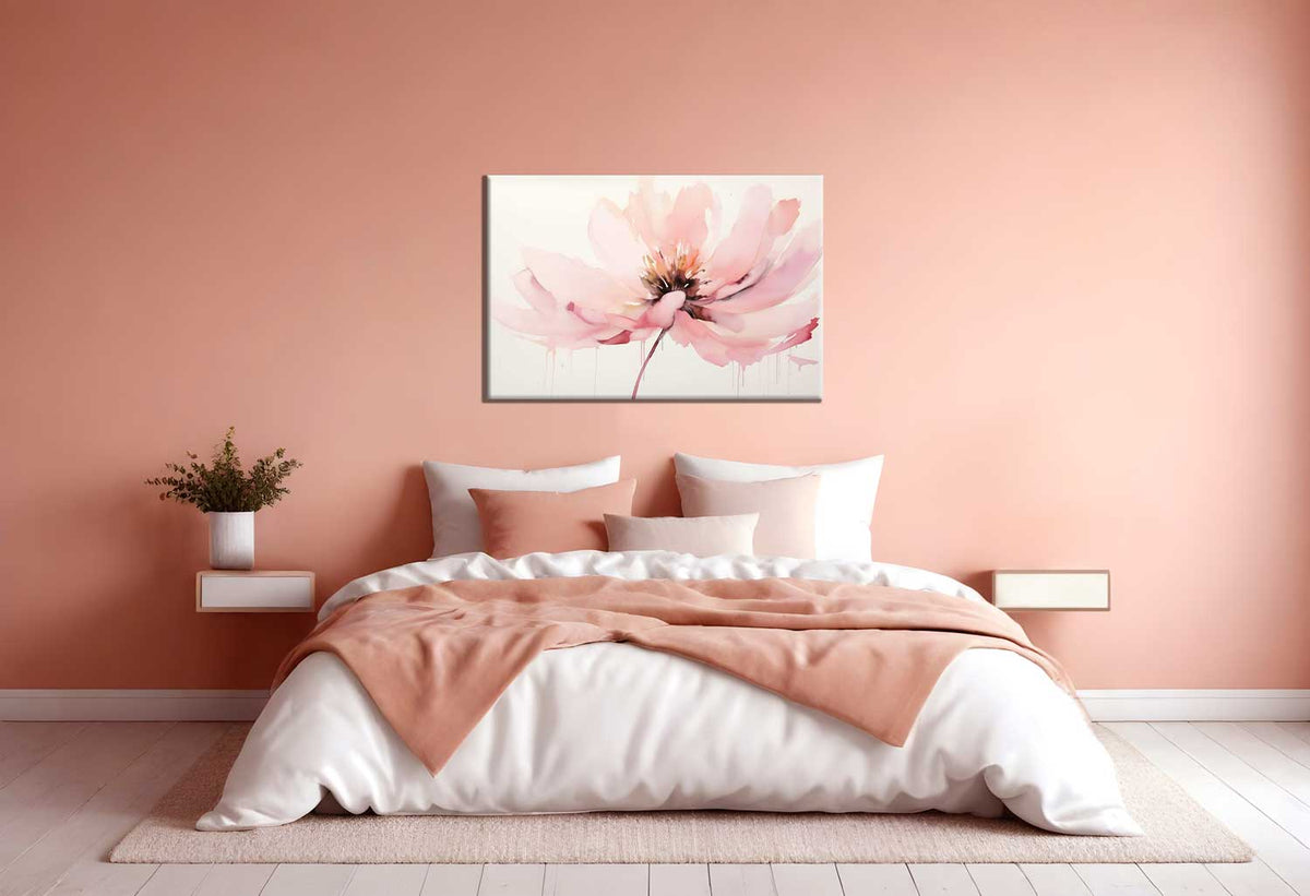 Vanilla Pink Flower Painting