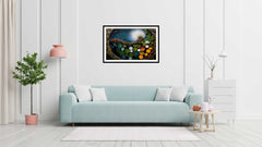 Abstract canvas painting wall décor Minimalist Floral landscape colorful