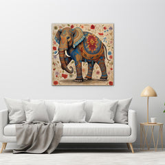 elephant art canvas painting 