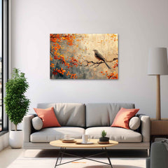 Abstract canvas painting wall décor Minimalist Floral landscape colorful