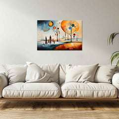 Handmade canvas painting wall decor art home or office