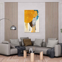 Geometric Colorful shapes painting Contemporary Modern wall art