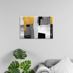 Geometric Colorful shapes painting Contemporary Modern wall art