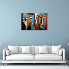 Geometric Colorful shapes painting Contemporary Modern wall art