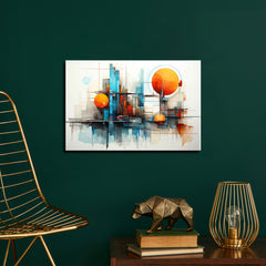 Geometric Colorful shapes painting Contemporary Modern wall art
