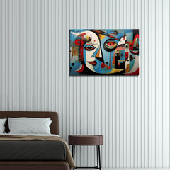 Geometric Colorful shapes painting Contemporary Modern wall art