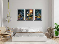 Texture Style 3 Piece Frame