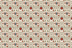 Decorative motif pattern wallpaper for elegant interiors
