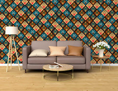 Modern seamless wallpaper with minimalistic geometric pattern