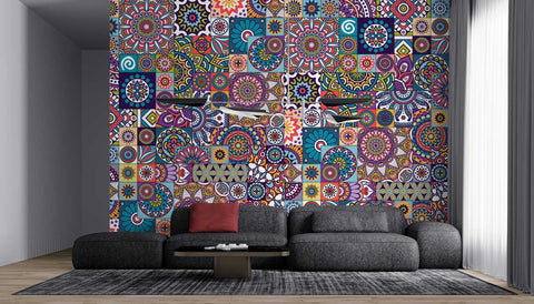 Mandala pattern art colorful