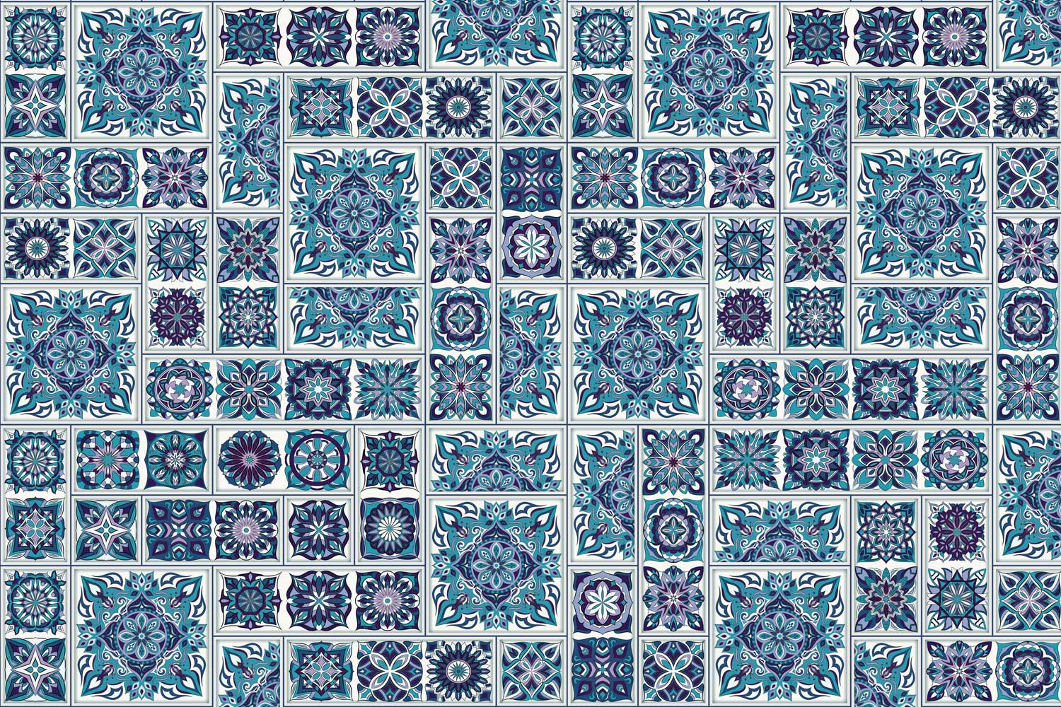 Seamless pattern mandala