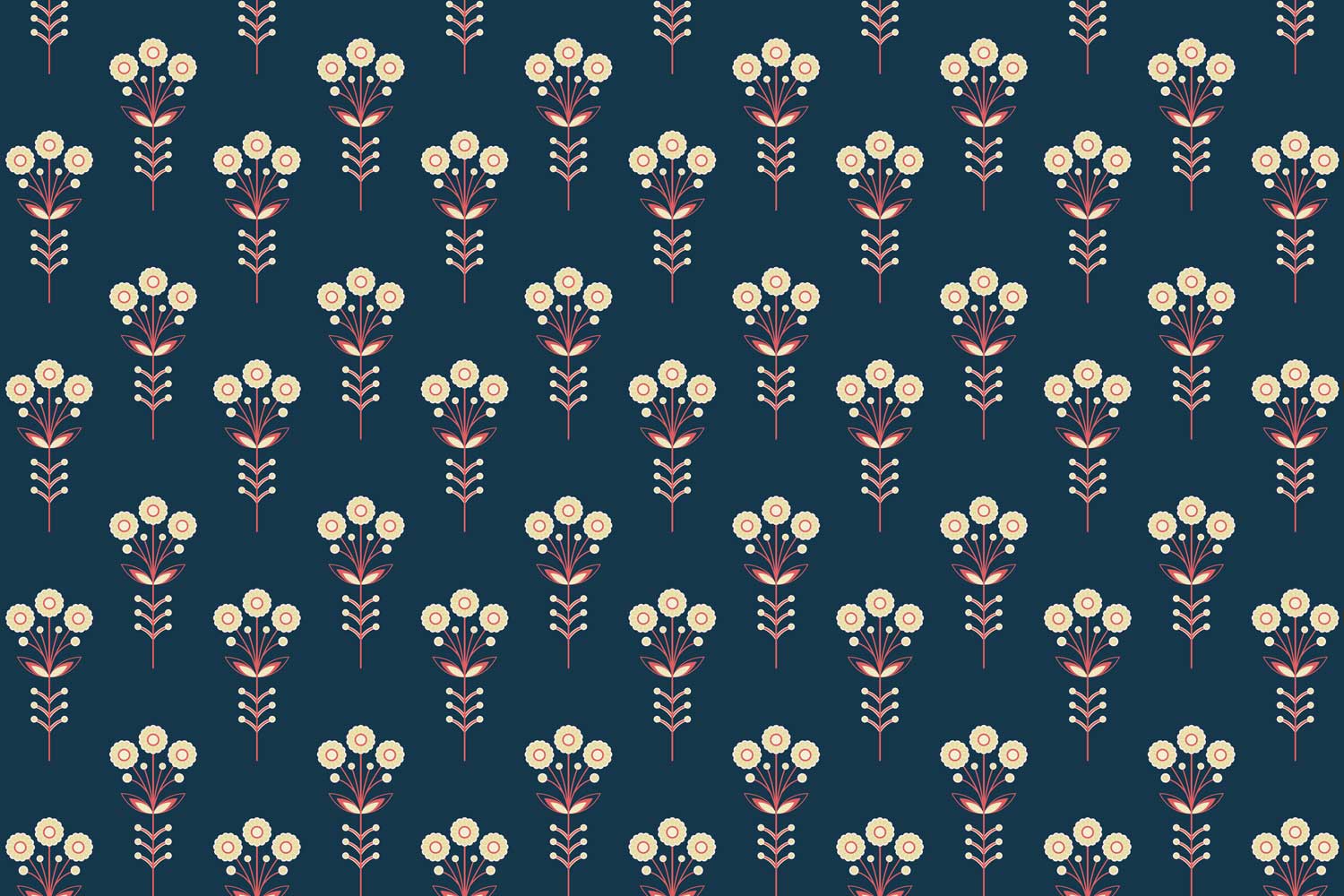 Motif Ethnic Pattern Wallpaper