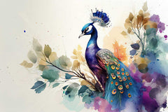 Tropical Peacock Wallpaper