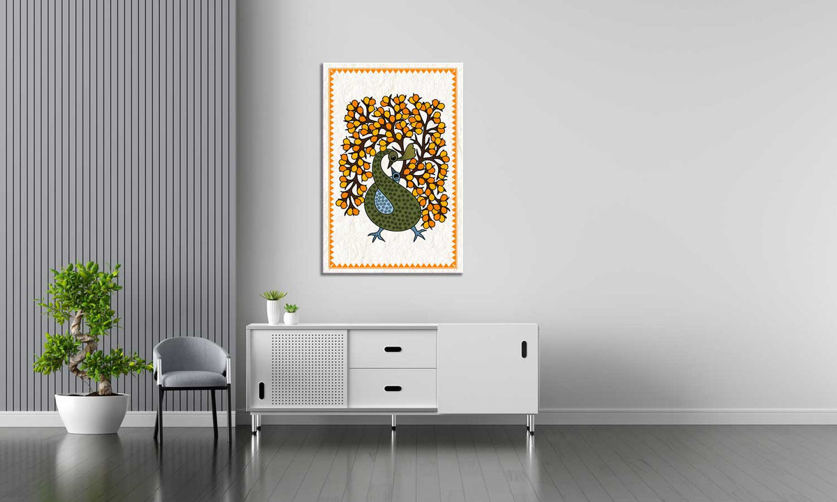 Peacock Gond Art